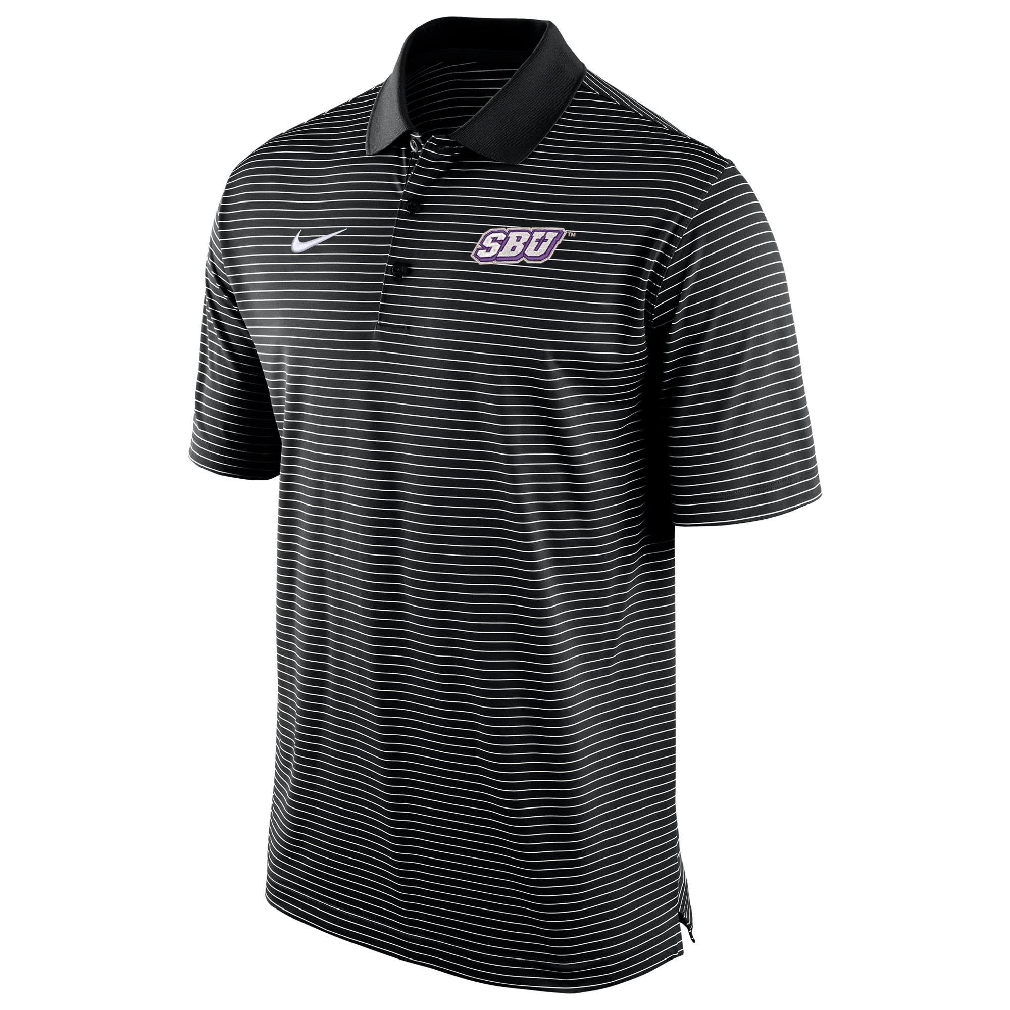 Nike Stadium Stripe Polo | Black – Southwest Baptist University 
