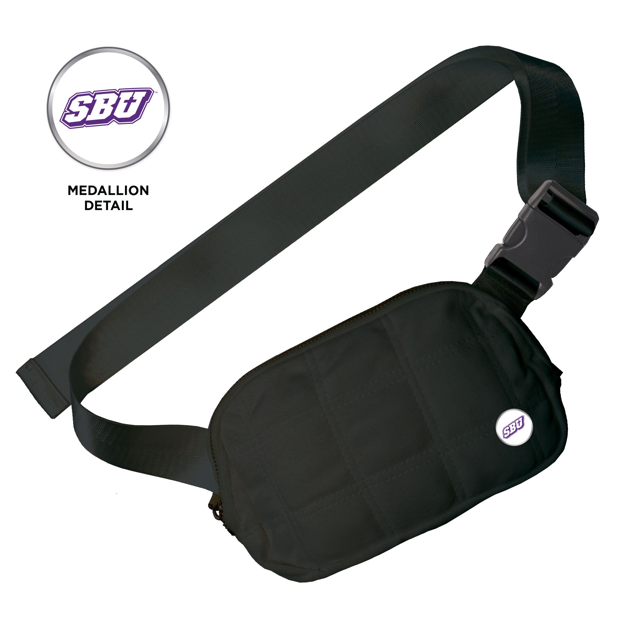 Quilted Belt Bag | Black