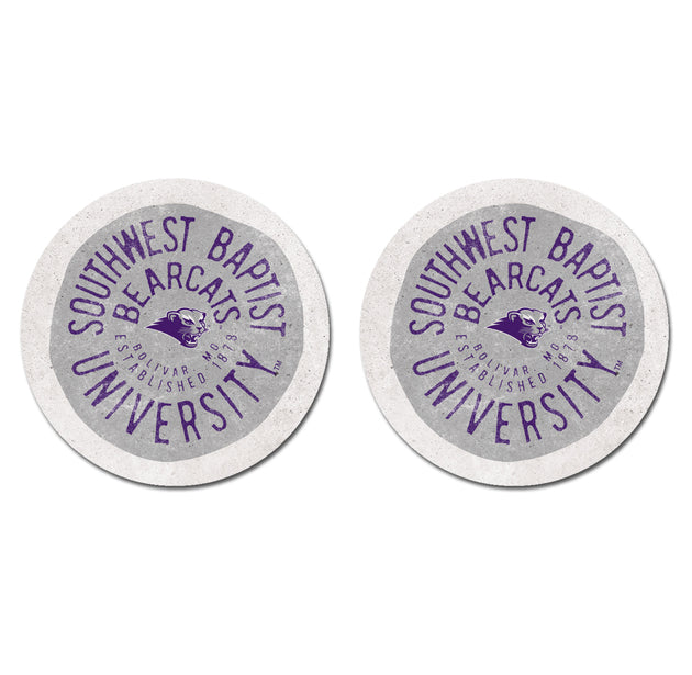Thirsty Car Coaster 2-Pack, Natural