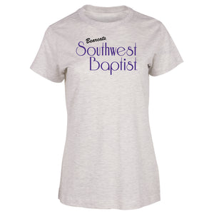 Ladies Essential Short Sleeve Crew Neck Tee, Oatmeal Heather