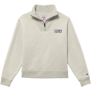 Ladies 1991 Brushes 1/4 Zip | Oatmeal