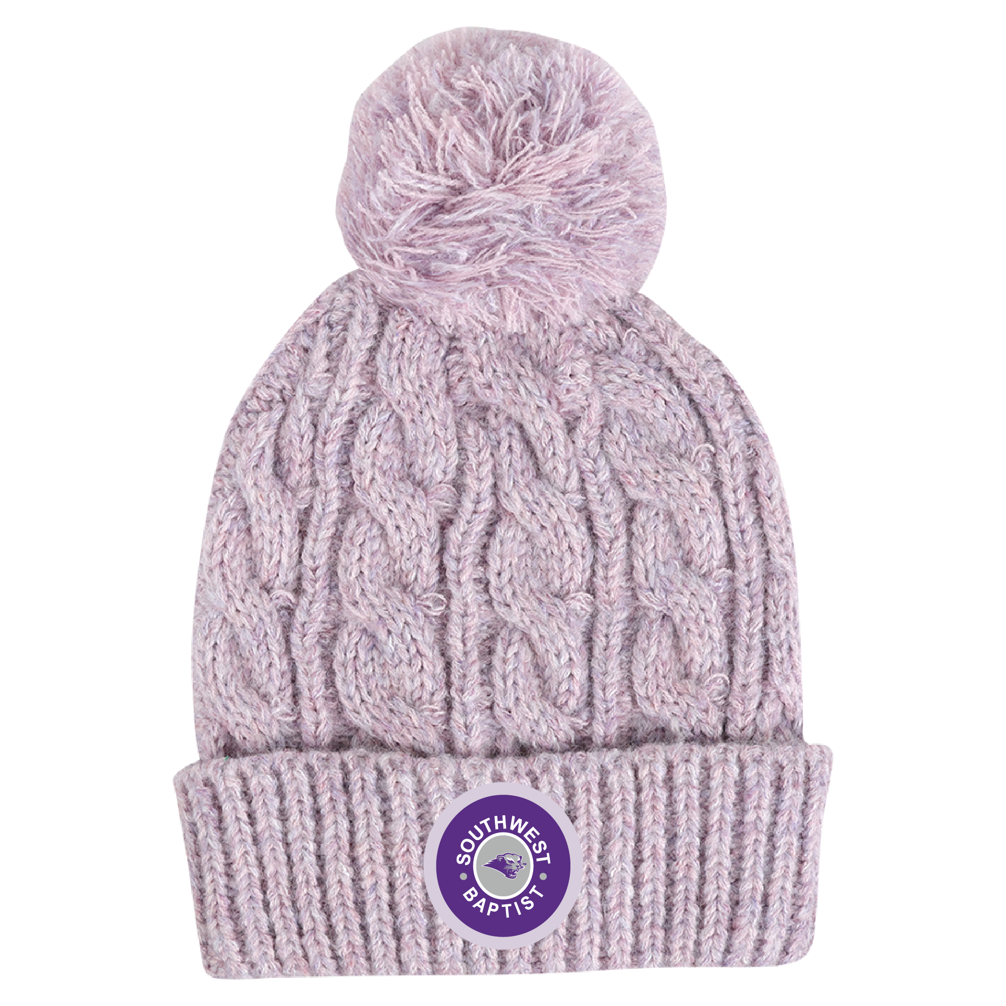 Keirra Cable Knit Beanie | Lavender