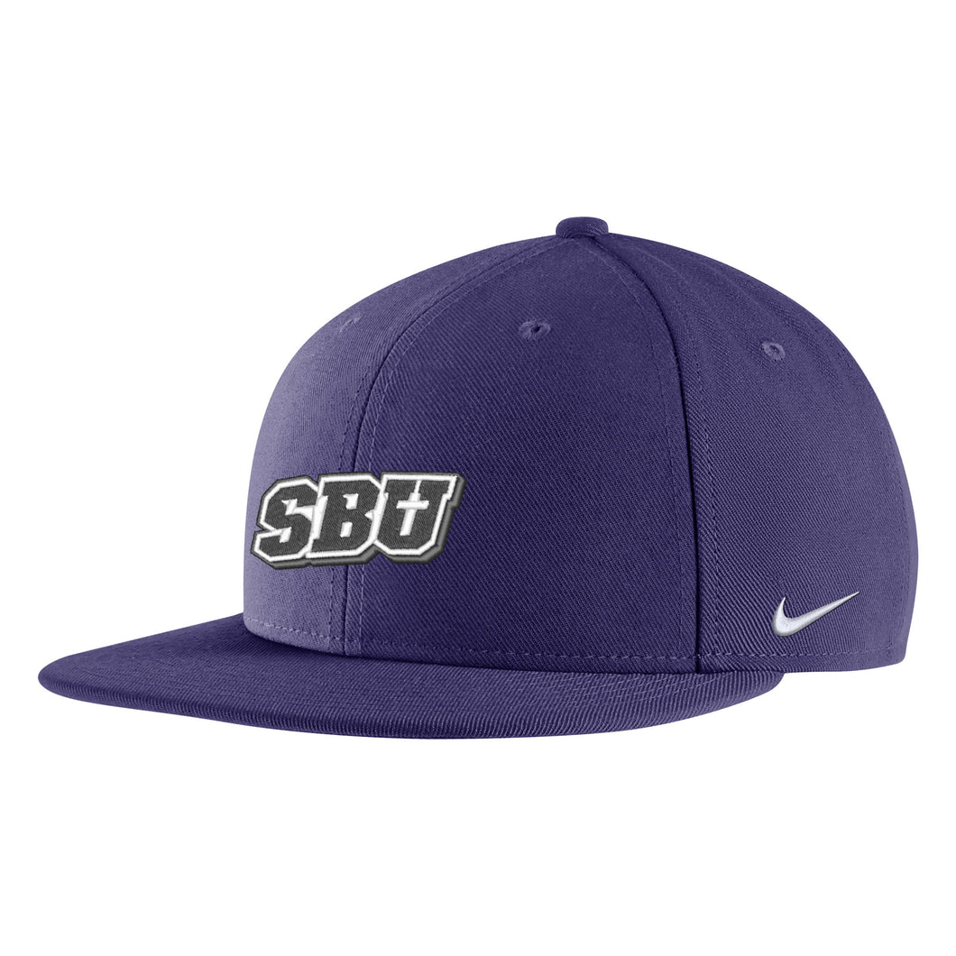 Nike Pro Flat Bill Cap, Purple/Black