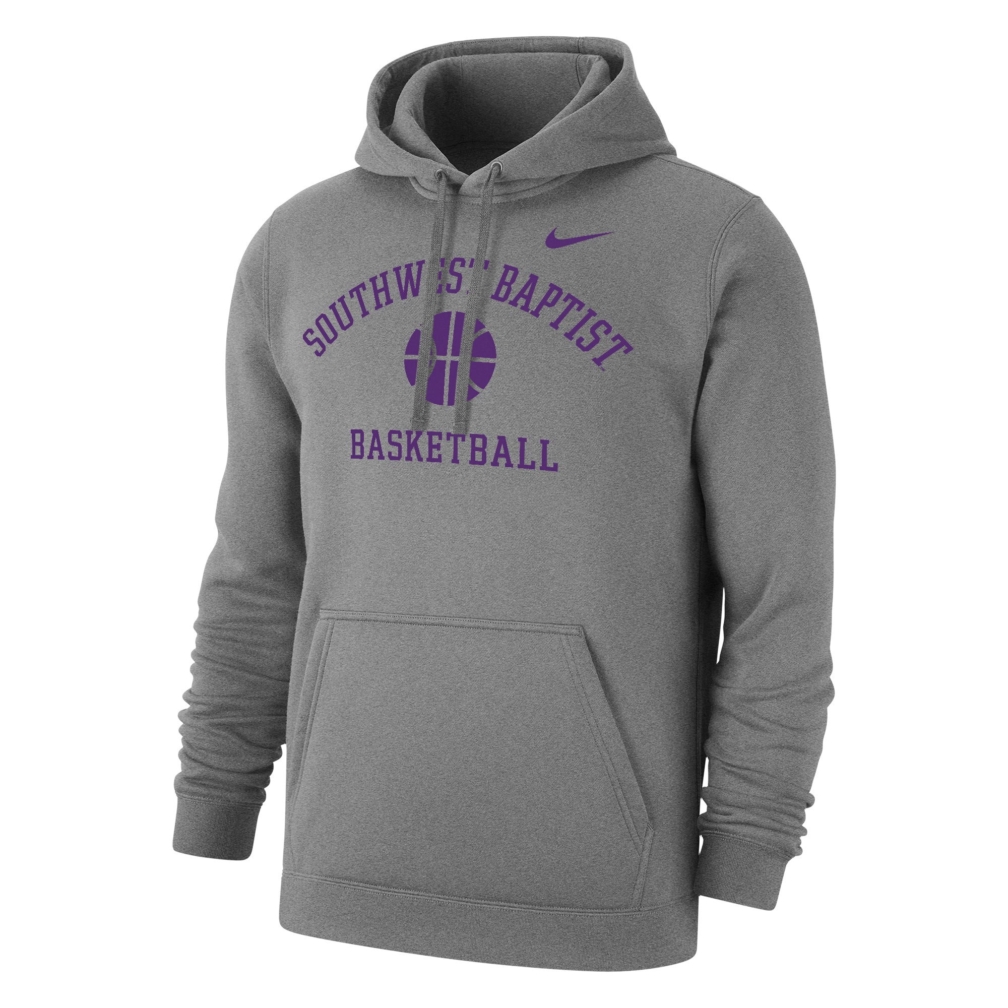 Nike Club Fleece Pullover Basketball Hoodie | Dark Heather
