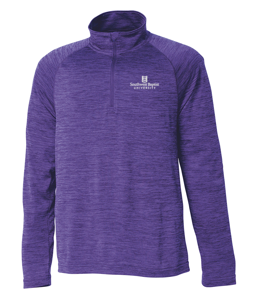 Men's Space Dye Performance Pullover | Purple