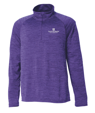 Men's Space Dye Performance Pullover, Purple