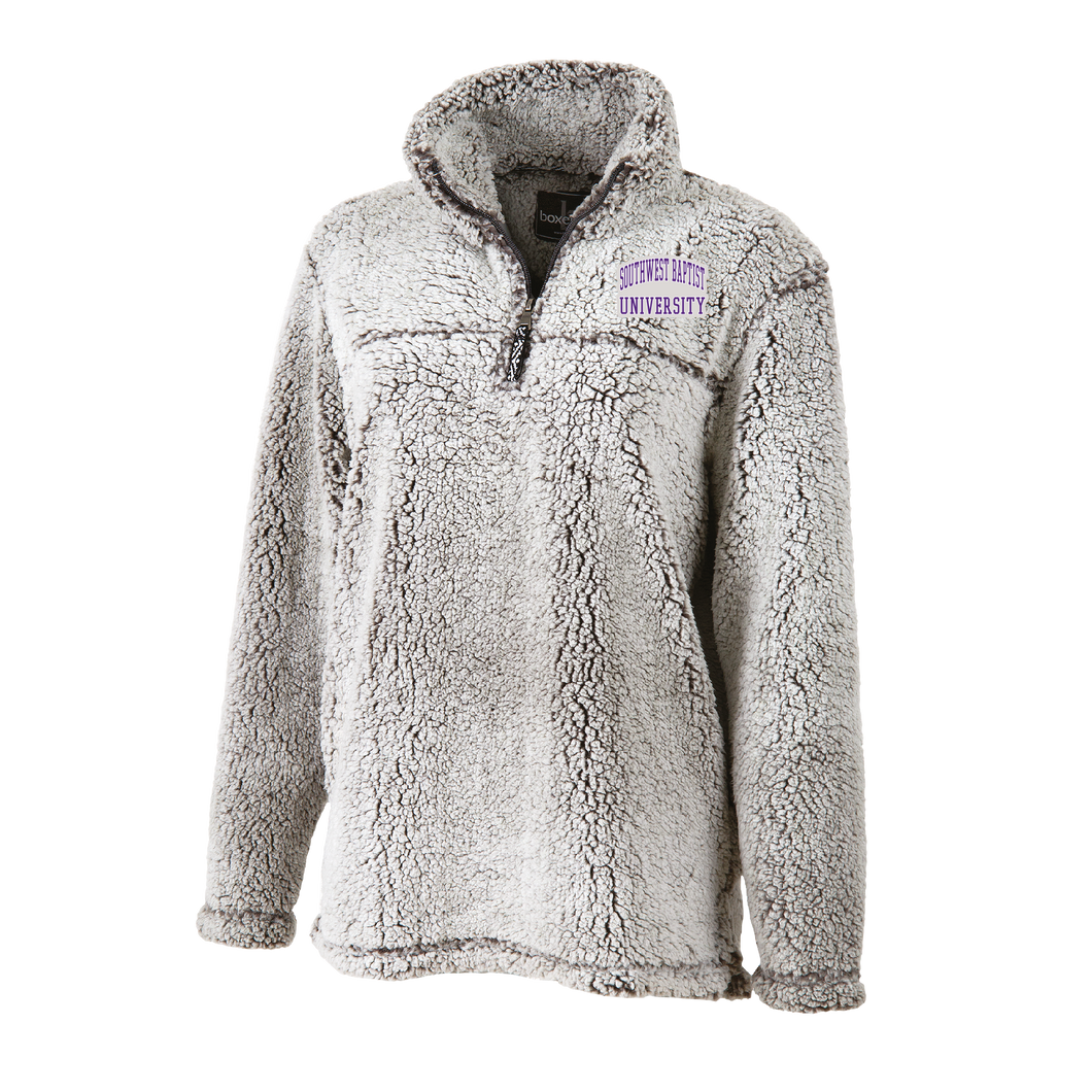 Sherpa Quarter Zip Pullover, Frosty Grey