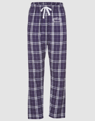 Haley Flannel Pant, Purple/White Plaid