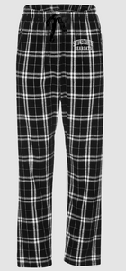 Haley Flannel Pant, Black/White Plaid