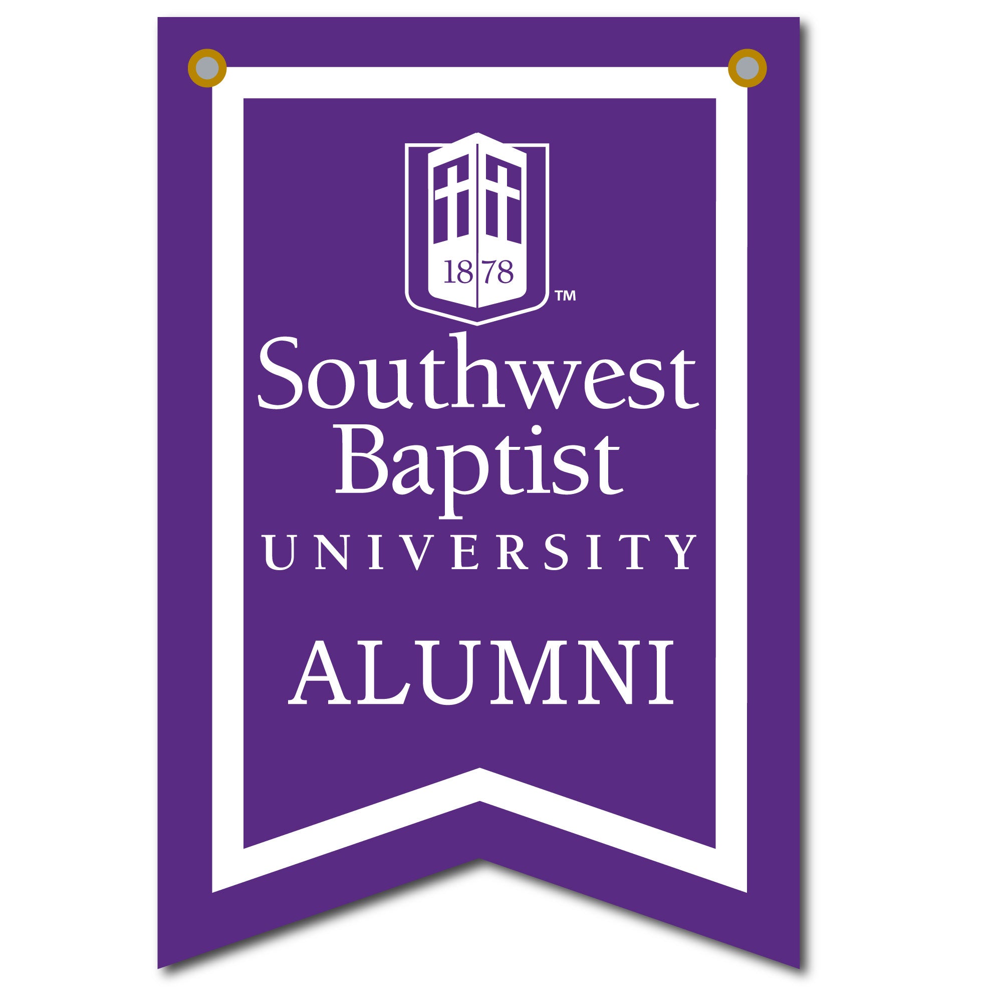 12 X 18 Dovetail Seal Banner | Purple