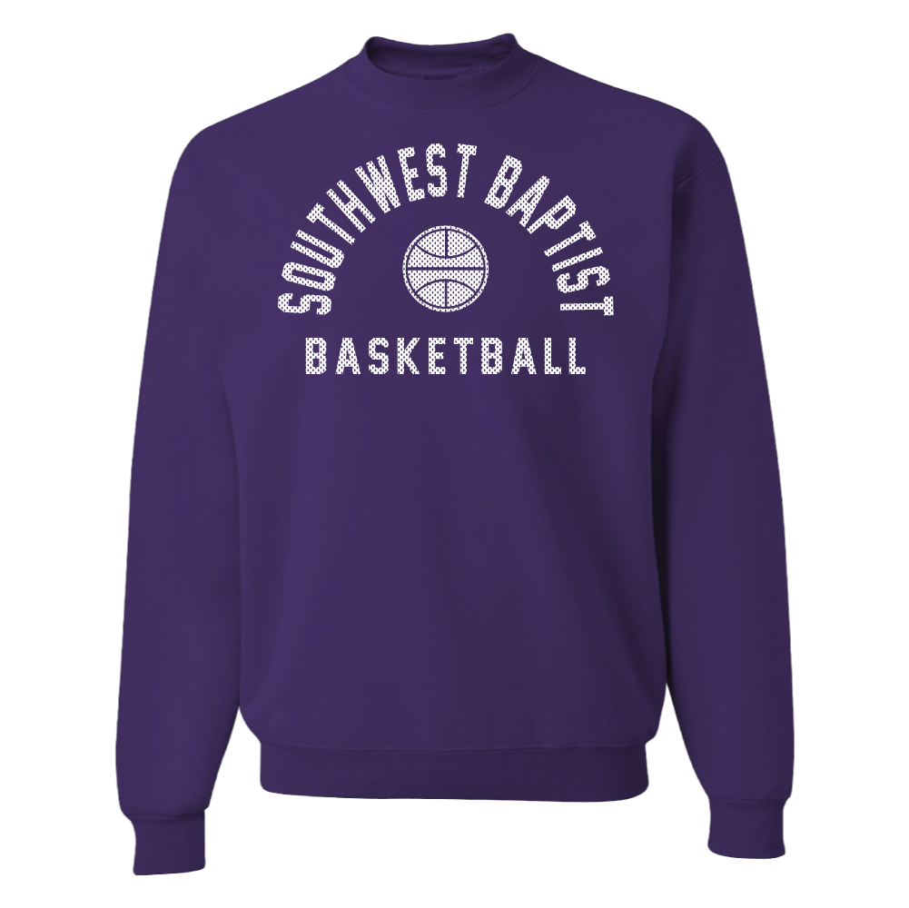 Crewneck Basketball Sweatshirt | Purple