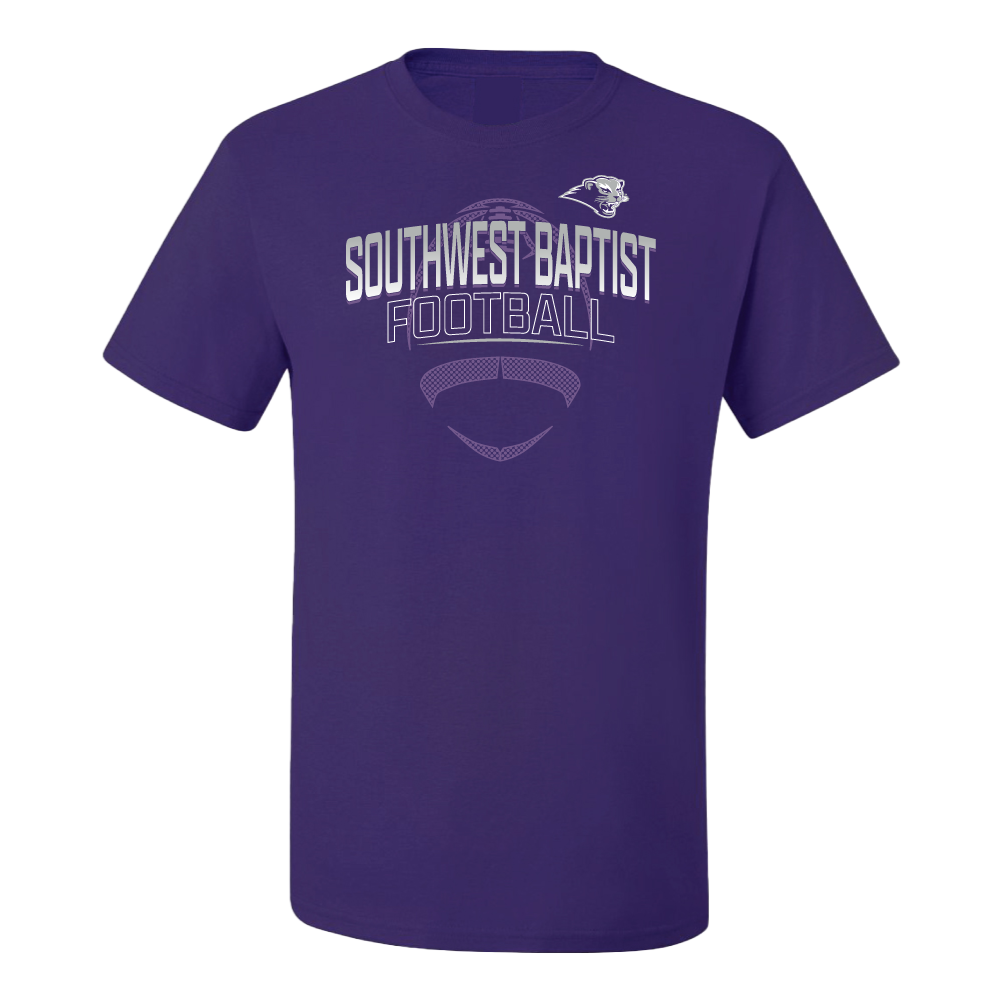 Short Sleeve Football Tee | Purple