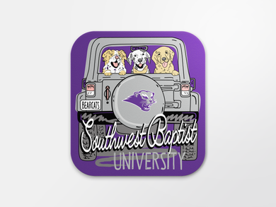 4 inch Weather Resistant Sticker, College Friends