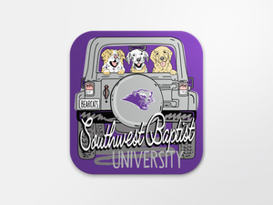 4 inch Weather Resistant Sticker, College Friends