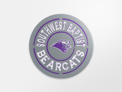 4 inch Weather Resistant Sticker, Lined Circle