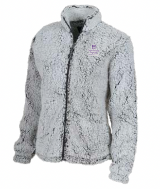 Ladies Full Zip Sherpa Jacket, Frosty Grey