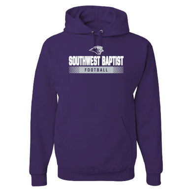 Hooded Football Sweatshirt (F23), Purple