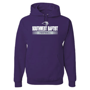 Hooded Football Sweatshirt (F23), Purple