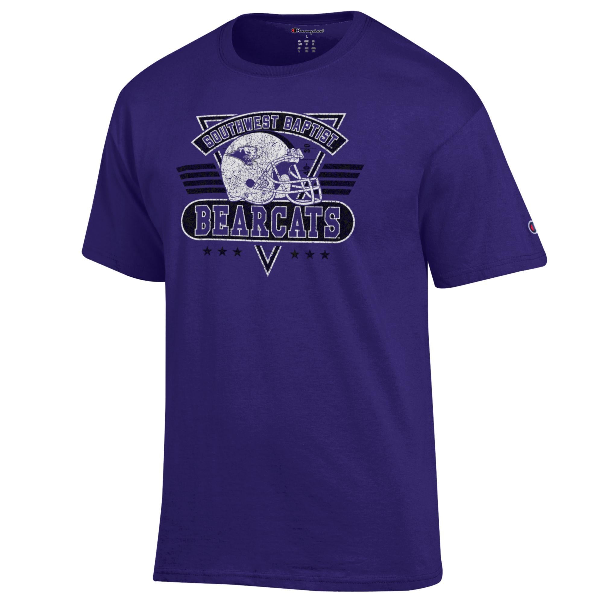 Retro Football Tee | Purple