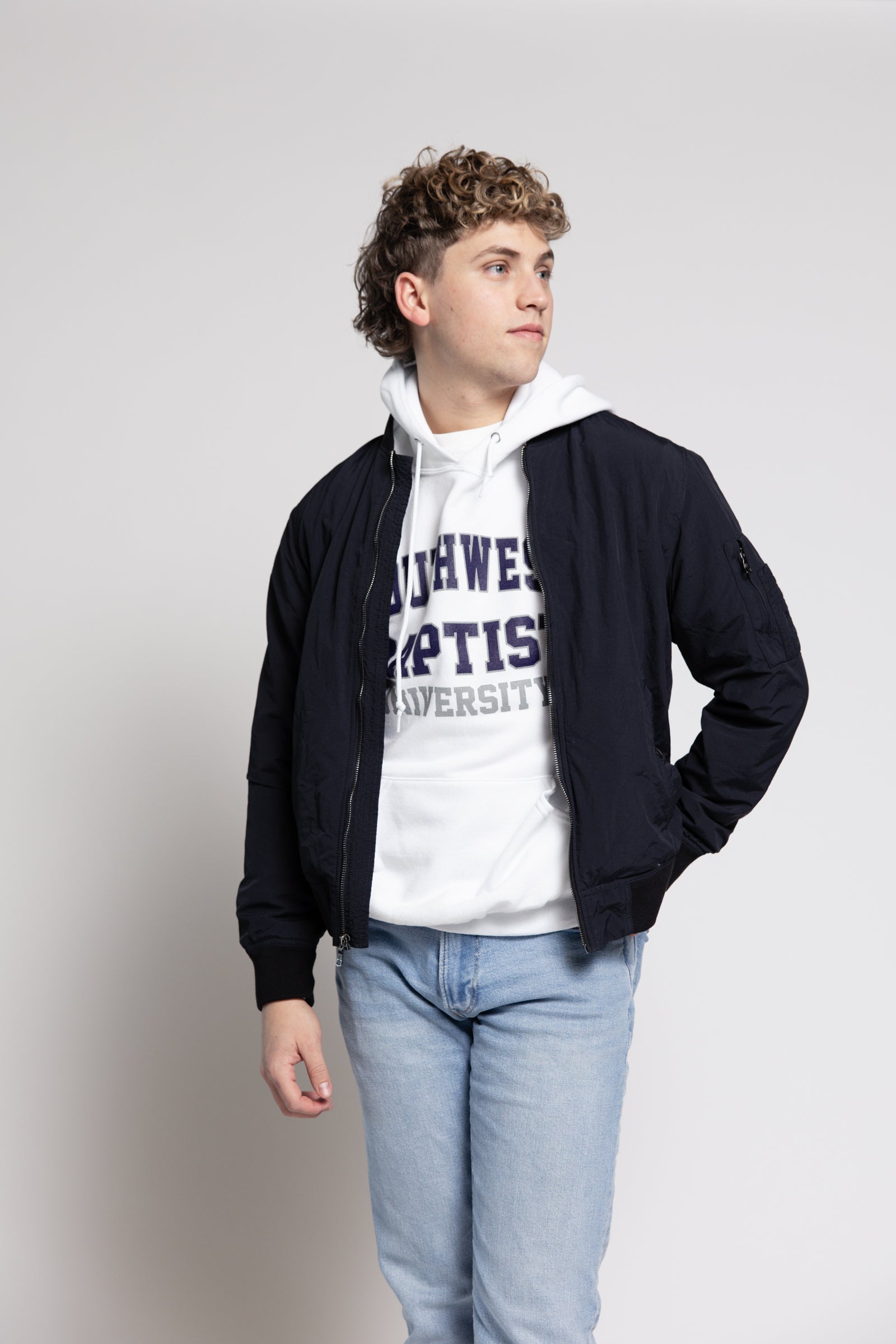 Core Hooded Sweatshirt | White