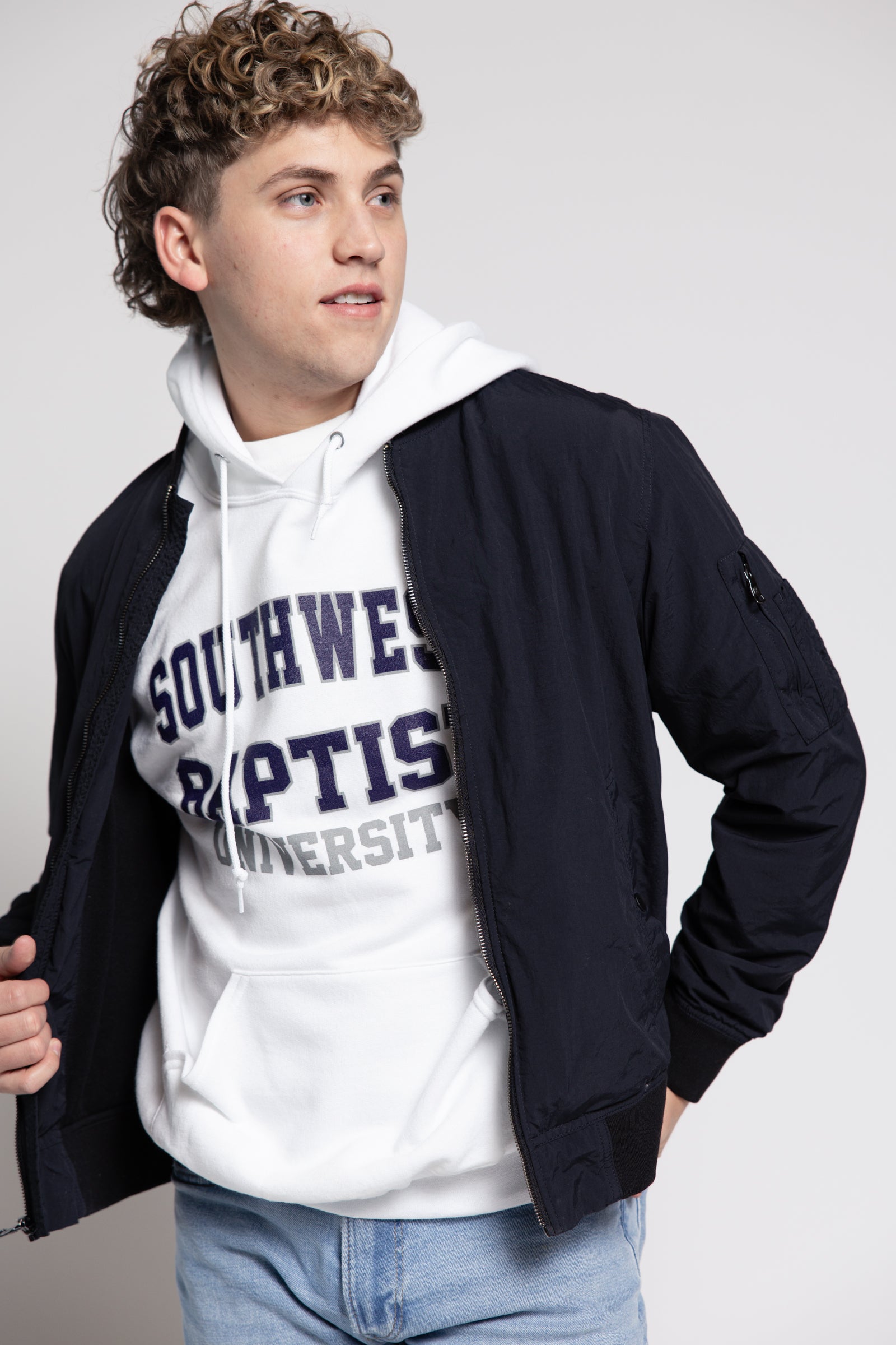 Core Hooded Sweatshirt | White