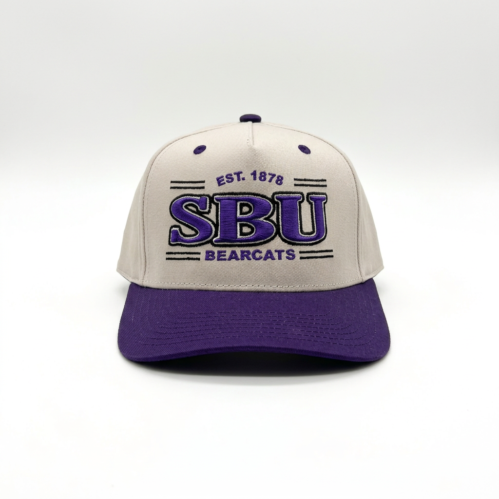 Heritage Twill Two Tone Hat | Stone & Purple