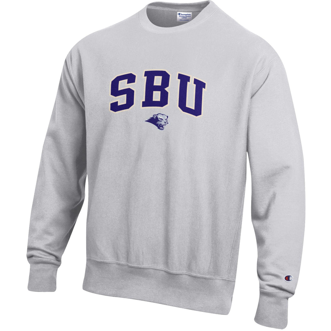 Reverse Weave Crew | Silver Grey