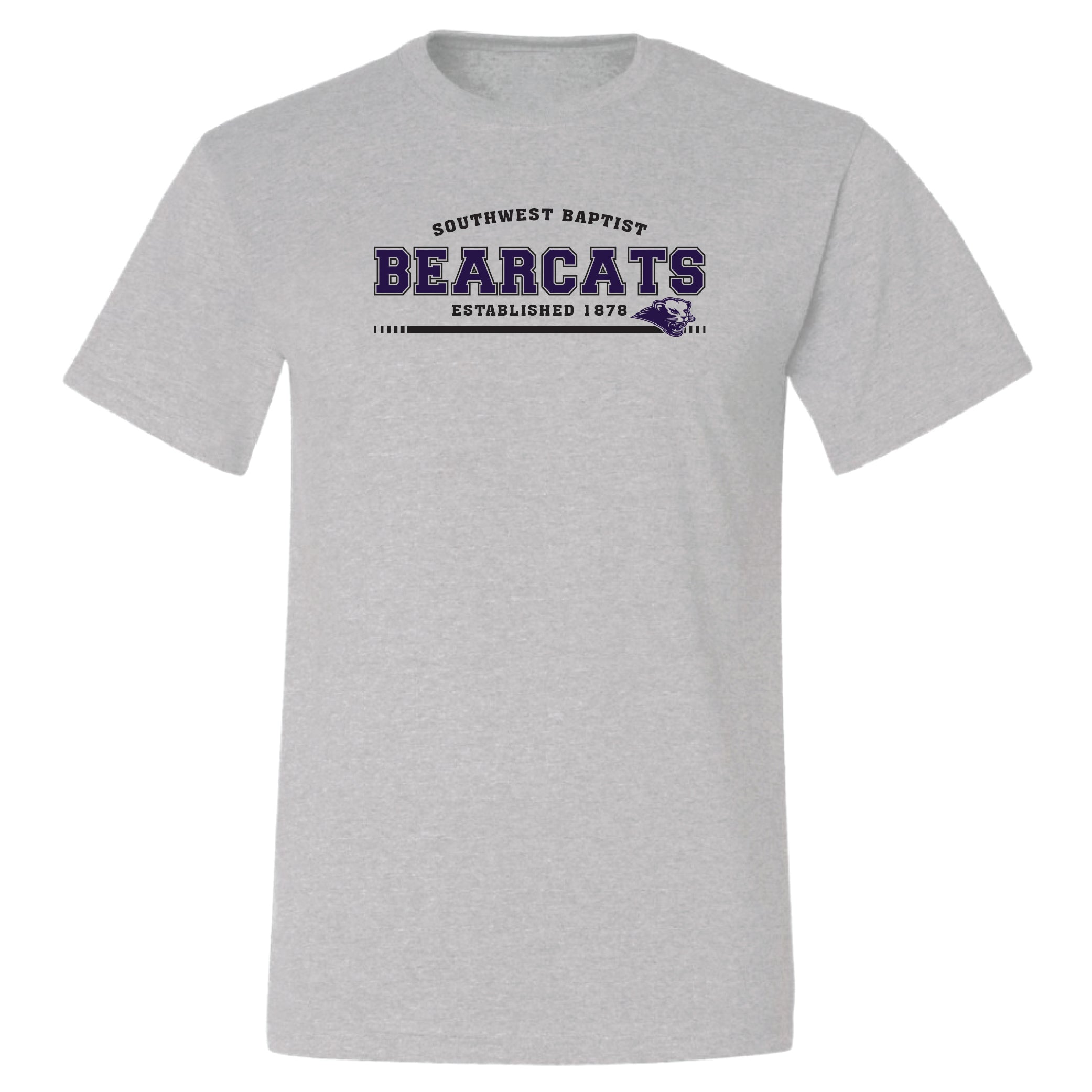 Stacked Name Short Sleeve Tee | Ash