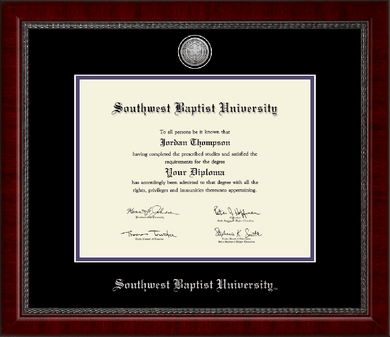 Engraved Sutton Diploma Frame, Purple Matte