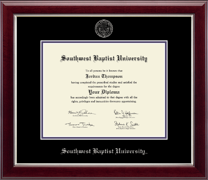 Embossed Gallery Diploma Frame | Silver