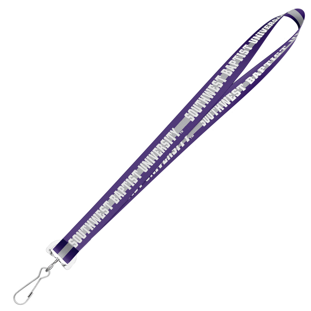 Shenandoah Lanyard, Purple/Grey