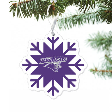 SBU Snowflake Ornament, Purple