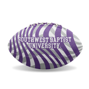 Full-Color Foam 6" Football, Purple/White